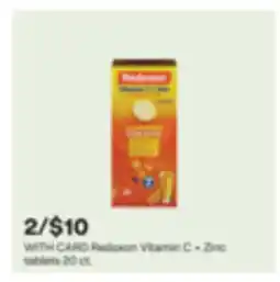 CVS Redoxon Vitamin C + Zinc tablets offer