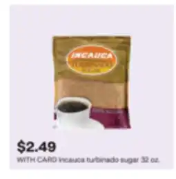 CVS Incauca turbinado sugar offer