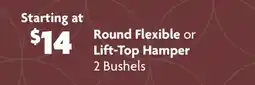 Family Dollar Round Flexible or Lift‑Top Hamper offer