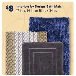 Family Dollar Interiors by Design Bath Mats offer