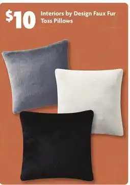 Family Dollar Interiors by Design Faux Fur Toss Pillows offer