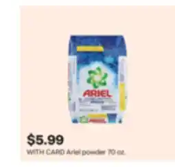 CVS Ariel powder 70 oz offer