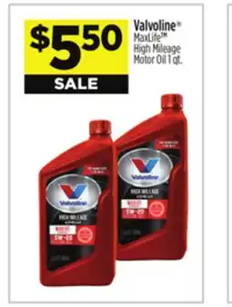 Dollar General Valvoline MaxLife TM High Mileage Motor Oil offer