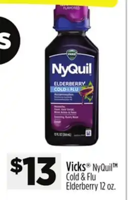 Dollar General Vicks NyQuil TM Cold & Flu Elderberry offer