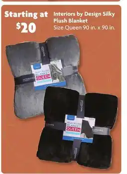 Family Dollar Interiors by Design Silky Plush Blanket offer