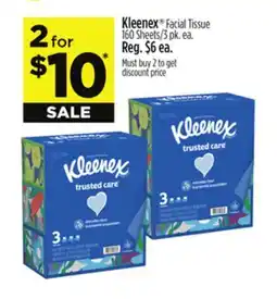 Dollar General Kleenex Facial Tissue offer