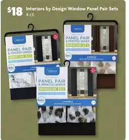 Family Dollar Interiors by Design Window Panel Pair Sets offer