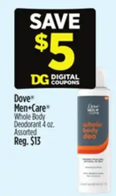 Dollar General Dove Men + Care Whole Body Deodorant offer