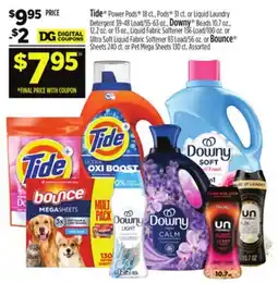 Dollar General Tide or Downy or Bounce offer
