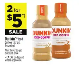 Dollar General Dunkin' Iced Coffee offer