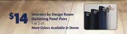 Family Dollar Interiors by Design Room Darkening Panel Pairs offer