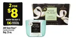 Dollar General ANY Koze Place TM Candles offer