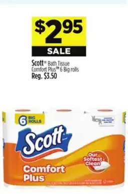 Dollar General Scott Bath Tissue Comfort Plus TM offer