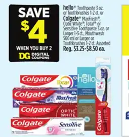 Dollar General hello or Colgate offer
