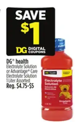 Dollar General DG health Electrolyte Solution or Advantage Care Electrolyte Solution offer