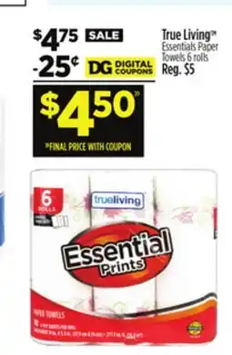 Dollar General True LivingTM Essentials Paper offer