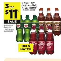 Dollar General Dr Pepper , 7UP , Canada Dry , A & W , RC Cola or Sunkist offer