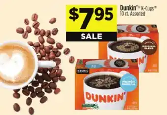 Dollar General Dunkin' K-Cups offer