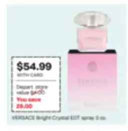CVS VERSACE Bright Crystal EDT spray offer