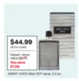 CVS JIMMY CHOO Man EDT spray 3.3 oz offer