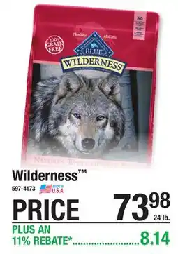 Menards Wilderness Dry Dog Food offer
