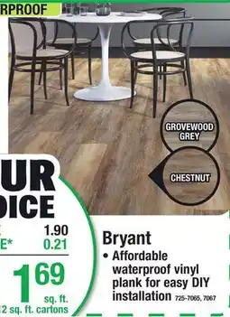 Menards Bryant Vinyl Plank offer