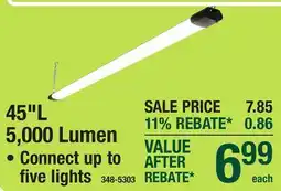 Menards 45L 5,000 Lumen Shop Lights offer