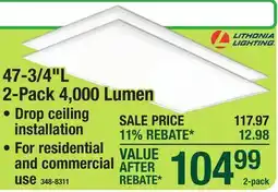 Menards 47-3/4L 2-Pack 4,000 Lumen offer