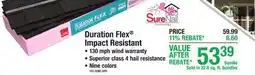 Menards Duration Flex Impact Resistant offer
