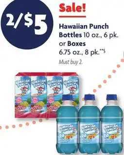 Family Dollar Hawaiian Punch Bottles 10 oz., 6 pk. Or Boxes 6.75 oz., 8 pk offer
