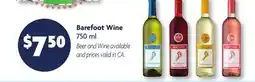 Family Dollar Barefoot Wine offer
