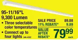 Menards 95-11/16L 9,300 Lumen offer