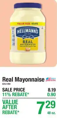 Menards Real Mayonnaise offer