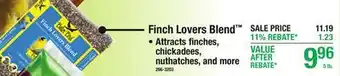 Menards Finch Lovers Blend offer