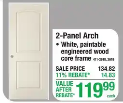 Menards 2-Panel Arch offer
