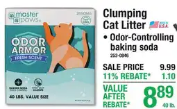 Menards Clumping Cat Litter offer