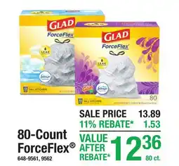 Menards 80-Count ForceFlex offer
