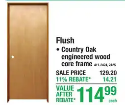 Menards Ready-to-Finish Flush Doors offer