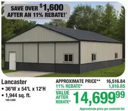 Menards Lancaster offer