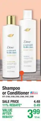 Menards Shampoo or Conditioner offer