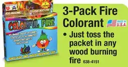 Menards 3-Pack Fire Colorant offer