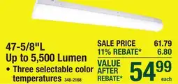 Menards 47-5/8L Up to 5,500 Lumen offer