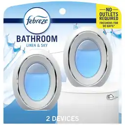 Walgreens Bathroom Air Freshener, Odor-Fighting Linen & Sky, 2 Count offer