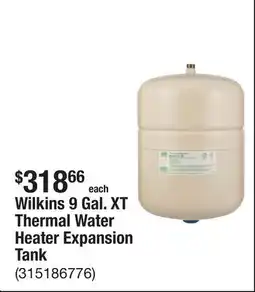 The Home Depot Wilkins 9 Gal. XT Thermal Water Heater Expansion Tank offer