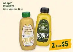 Sprouts Farmers Market Koops' Mustard offer