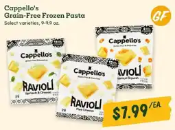 Sprouts Farmers Market Cappello's Grain-Free Frozen Pasta offer