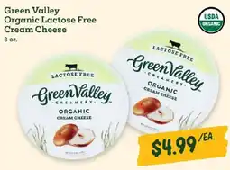 Sprouts Farmers Market Green Valley Organic Lactose Free Cream Cheese offer