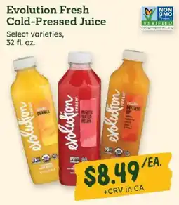 Sprouts Farmers Market Evolution Fresh Cold-Pressed Juice offer