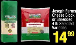 Super King Markets Joseph Farms Cheese Block or Shredded offer