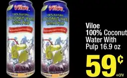 Super King Markets Viloe 100% Coconut Water With Pulp offer